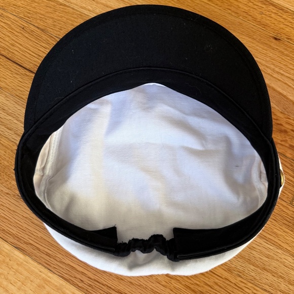 Vintage Captain’s Hat – Navy & White with Gold Embroidery - Picture 5 of 5